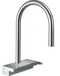 hansgrohe Aquno Select M81 K&uuml;chenarmatur 73831000 mit Ausziehbrause, 3jet, sBox,