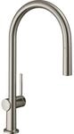 hansgrohe Talis M54 K&uuml;chenarmatur 72803800 mit Ausziehauslauf 1jet, sBox, Edelstahl