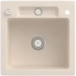Villeroy und Boch Siluet Sp&uuml;le 334502FU mit Ablaufgarnitur und Exzenterbet&auml;tigung,
