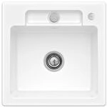 Villeroy und Boch Siluet Sp&uuml;le 334502KG mit Ablaufgarnitur und Exzenterbet&auml;tigung,