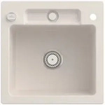 Villeroy und Boch Siluet Sp&uuml;le 334502KR mit Ablaufgarnitur und Exzenterbet&auml;tigung,