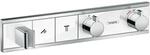 Hansgrohe RainSelect Brausethermostat 15355400 chrom-weiss, f&uuml;r 2 Verbraucher