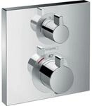 Hansgrohe Ecostat Square Brausethermostat 15714000 chrom, Unterputzthermostat, f&uuml;r 2