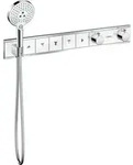 Hansgrohe RainSelect Brausethermostat 15358400 chrom-weiss, f&uuml;r 5 Verbraucher