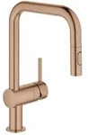 Grohe Minta Sp&uuml;ltisch-Einhebelmischer 32322DL2 warm sunset geb&uuml;rstet,