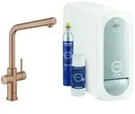 Grohe Blue Home Sp&uuml;ltisch-Einhebelmischer 31454DL1 warm sunset geb&uuml;rstet,