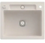 Villeroy und Boch Siluet Sp&uuml;le 334602KR mit Ablaufgarnitur und Exzenterbet&auml;tigung,