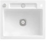 Villeroy und Boch Siluet Sp&uuml;le 334602RW mit Ablaufgarnitur und Exzenterbet&auml;tigung,