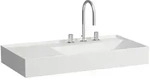 LAUFEN Kartell Waschtisch 8103397571111, 90x46cm, wei&szlig; matt, Ablage links, 1