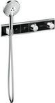 Hansgrohe RainSelect Brausethermostat 15355600 chrom-schwarz, f&uuml;r 2 Verbraucher