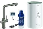 Grohe Red Sp&uuml;ltisch-Einhebelmischer 30327AL1 hard graphite geb&uuml;rstet, M-Size, mit