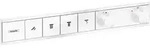 hansgrohe RainSelect Fertigmontageset 15382700 mattwei&szlig;, Thermostat, 4x Verbraucher,