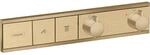 hansgrohe RainSelect Thermostat 15380140 brushed bronze, 2x Verbraucher, Unterputz
