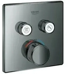 Grohe Grohtherm Smartcontrol Fertigmontageset 29124A00 hard graphite, eckig,