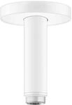 hansgrohe S Deckenanschluss 27393700 100mm, mattwei&szlig;, DN 15, runde Rosette