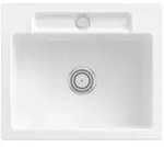 Villeroy und Boch Siluet Sp&uuml;le 334601R1 mit Ablaufgarnitur und Handbet&auml;tigung,