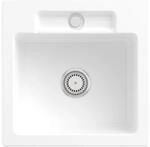 Villeroy und Boch Siluet Sp&uuml;le 334501R1 mit Ablaufgarnitur und Handbet&auml;tigung,