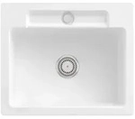 Villeroy und Boch Siluet Sp&uuml;le 334601RW mit Ablaufgarnitur und Handbet&auml;tigung,