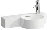 LAUFEN Val Handwaschbecken H8152840001061 55x31,5cm, Ablage links, mit &Uuml;berlauf, mit