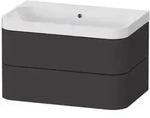 Duravit Happy D.2 Plus M&ouml;belwaschtisch HP4347N8080 77,5 x 49 cm, ohne Hahnloch,