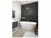 Riho Inspire freistehende Badewanne B085001005 weiß, 180 x 80 cm, ohne
