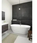 Riho Inspire freistehende Badewanne B085001005 wei&szlig;, 180 x 80 cm, ohne
