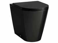LAUFEN Kartell Stand-Tiefspül-WC H8233370200001 schwarz glänzend, spülrandlos,