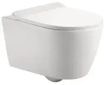 AqvaZone AqvaCeramica Wand-Tiefsp&uuml;l-WC wei&szlig;, 520 x 360 mm, 3 l/4,5 l,...