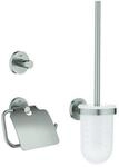 Grohe Essentials WC-Set 40407DC1 Supersteel, 3 in 1, verdeckte Befestigung