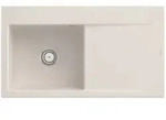 Villeroy und Boch Subway Style 50 Einbausp&uuml;le 335201KR links, mit Ablaufgarnitur,