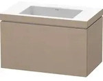 Duravit L-Cube Waschtisch-Unterschrank LC6917N7575 80 x 48 cm, ohne Hahnloch, leinen,