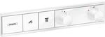 hansgrohe RainSelect Thermostat 15380700 mattwei&szlig;, 2x Verbraucher, Unterputz