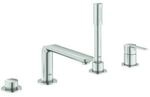 Grohe Lineare Wannenarmatur 19577DC1 supersteel, 4-Loch-Wannen-Armatur, Auslauf 220