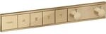 hansgrohe RainSelect Fertigmontageset 15382140 brushed bronze, Thermostat, 4x