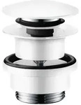 hansgrohe Ablaufgarnitur 50100700 mattwei&szlig;, G 1 1/4, Messing