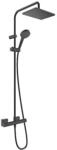 hansgrohe Vernis Shape 230 1jet Showerpipe 26097670 EcoSmart, mit Brausethermostat,