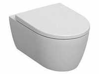 Geberit iCon WC-Set mit WC-Sitz spülrandlos 501664008 36x53 cm, weiß KeraTect