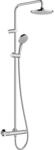 hansgrohe Vernis Blend 200 1jet Showerpipe 26089000 EcoSmart, mit Brausethermostat,