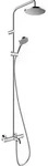 hansgrohe Vernis Blend 200 1jet Showerpipe 26079000 EcoSmart, mit Wannenthermostat,