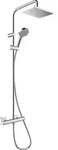 hansgrohe Vernis Shape 230 1jet Showerpipe 26097000 EcoSmart, mit Brausethermostat,