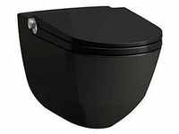 LAUFEN Cleanet Riva Dusch-WC H8206910200001 mit WC-Sitz, spülrandlos schwarz