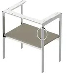 Duravit White Tulip Waschtisch-Konsole WT4543R9292 68,4 x 45 cm, Steingrau