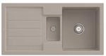 Villeroy und Boch Sp&uuml;le 330401AM mit Ablaufgarnitur und Handbet&auml;tigung, Almond