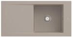 Villeroy und Boch Sp&uuml;le 679001AM mit Ablaufgarnitur und Handbet&auml;tigung, Almond