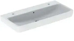 Geberit Renova Plan Aufsatz-Waschtisch 501932001 100x48cm, Hahnloch rechts und links,