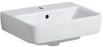 Geberit Renova Plan Aufsatz-Waschtisch 501718008 45x36cm, Hahnloch mittig, mit