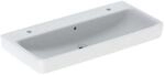 Geberit Renova Plan Aufsatz-Waschtisch 501932008 100x48cm, Hahnloch rechts und links,