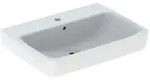 Geberit Renova Plan Waschtisch 501640008 65x48cm, Hahnloch mittig, mit &Uuml;berlauf,