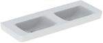 Geberit Renova Plan Doppelwaschtisch 501713008 130x48cm, ohne Hahnloch, ohne