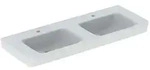 Geberit Renova Plan Doppelwaschtisch 501711008 130x48cm, Hahnloch mittig, ohne